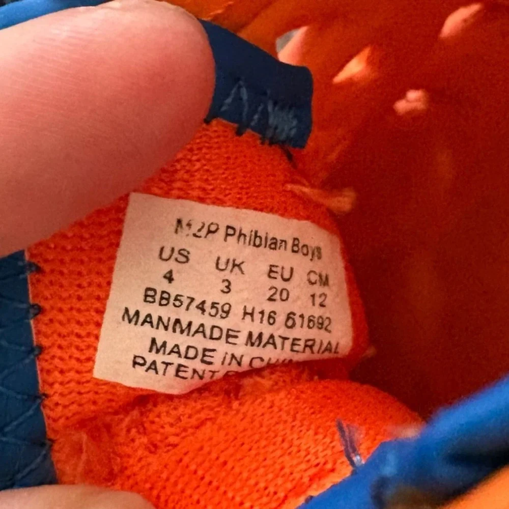 Stride‎ Rite Made 2 Play Phibian Sneaker Sandle Orange Blue Toddler Baby 4c